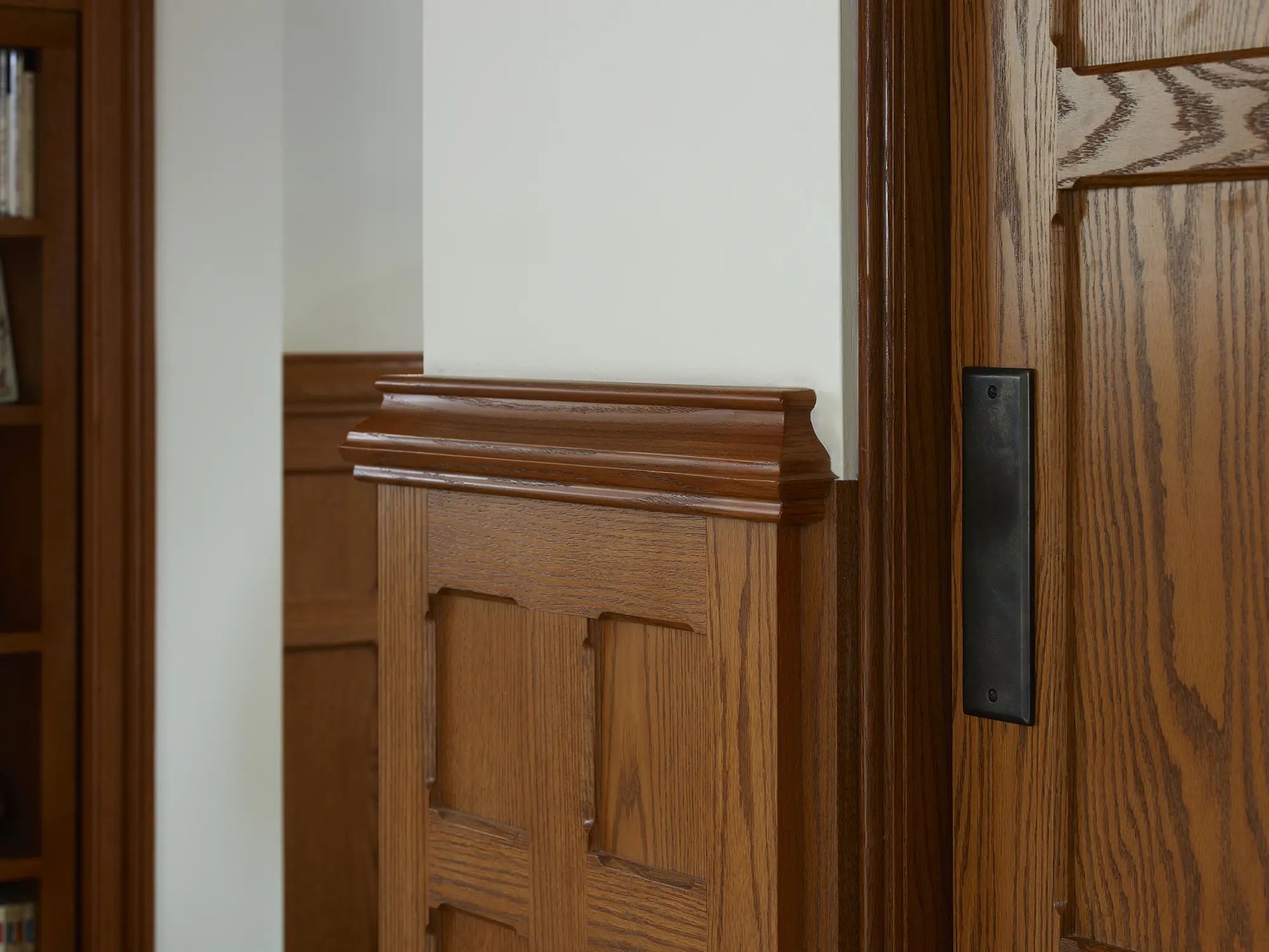 Wooden wainscoting at Brambletye