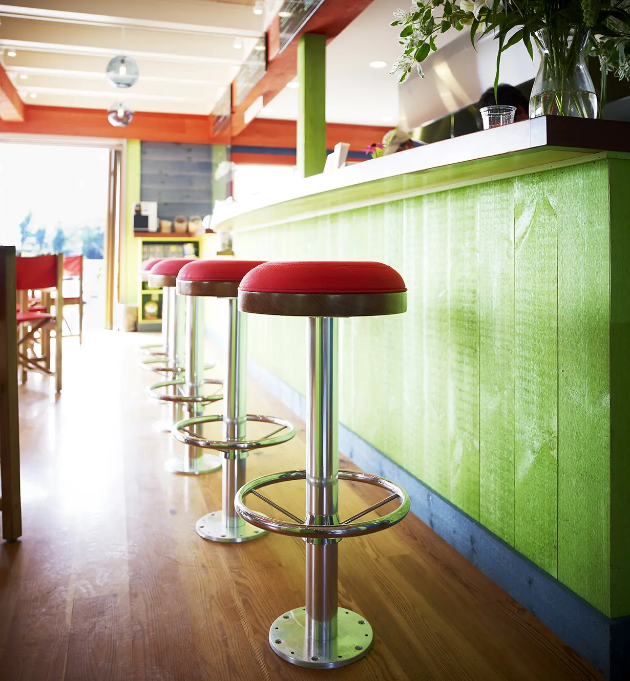 Bar stools at Oliver's