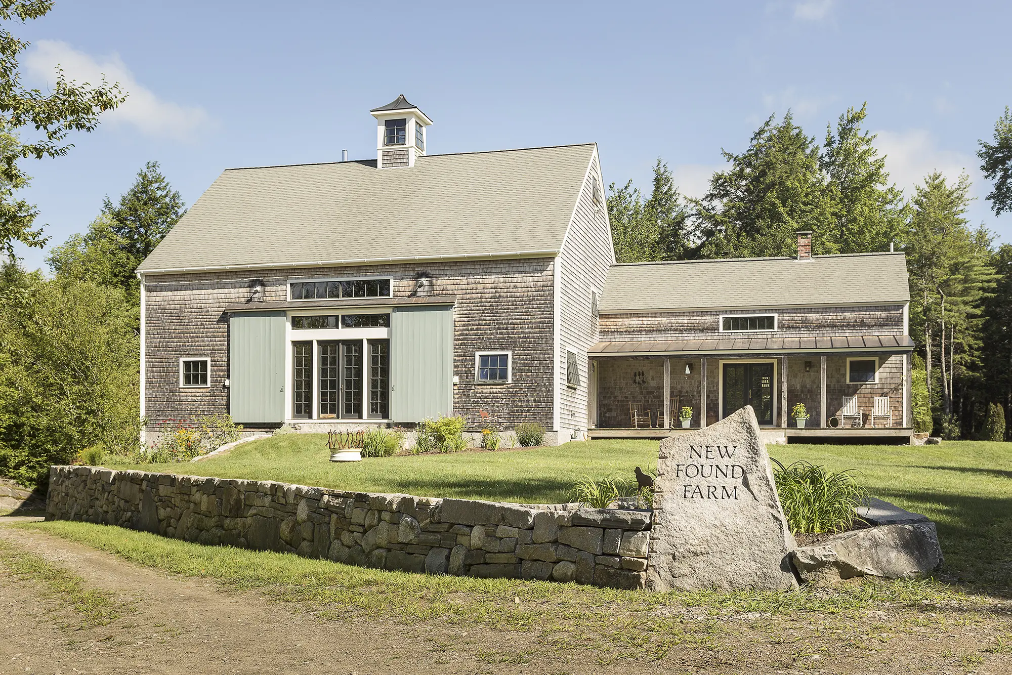 Street view of refurbished barn