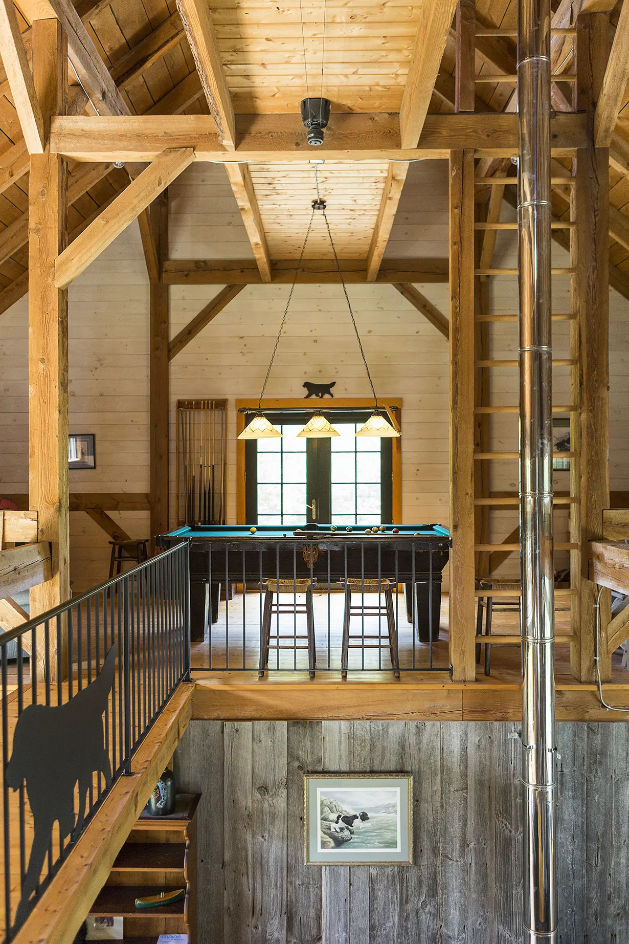 game room with pool table