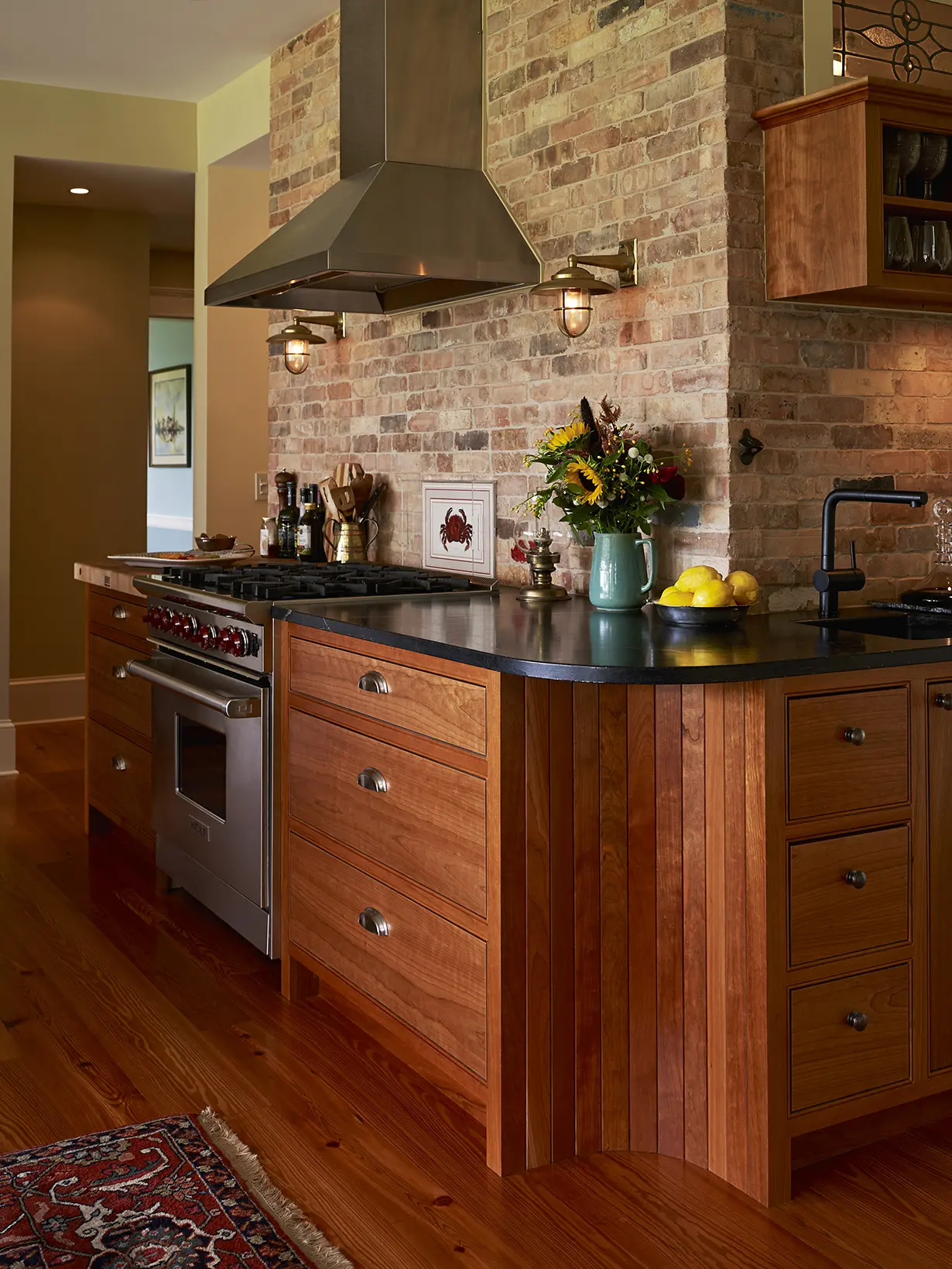 Rustic style kitchen in the Highfields home