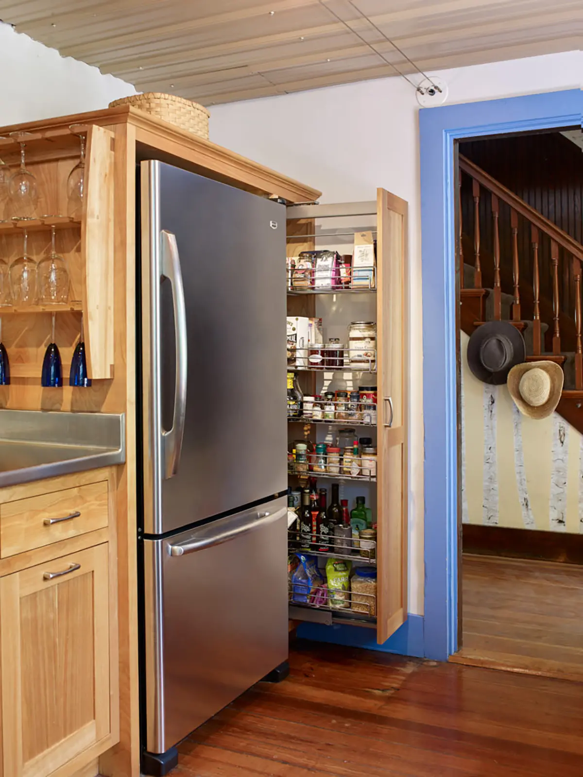 Hidden spice rack at Mt. Pisgah property