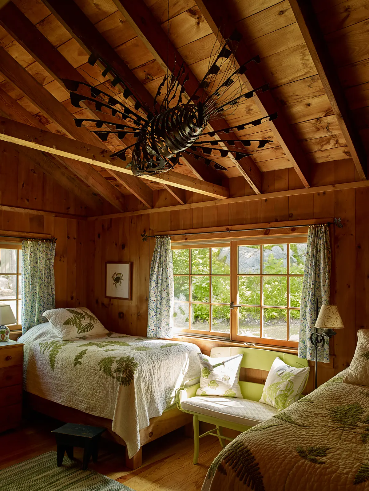 Guest bedroom at Little Acorn Cottage