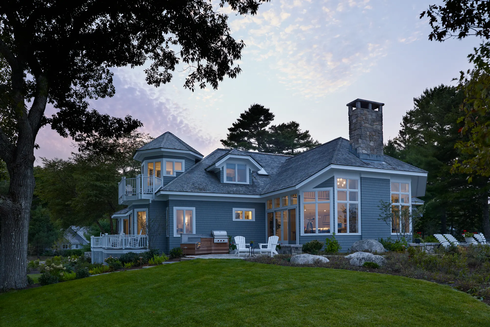 View from lawn