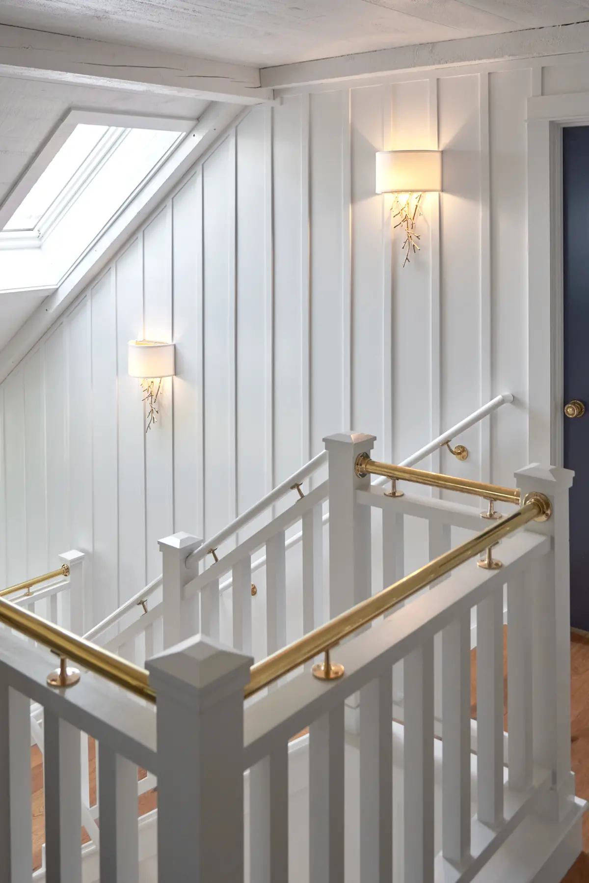 Skylight lit stairway