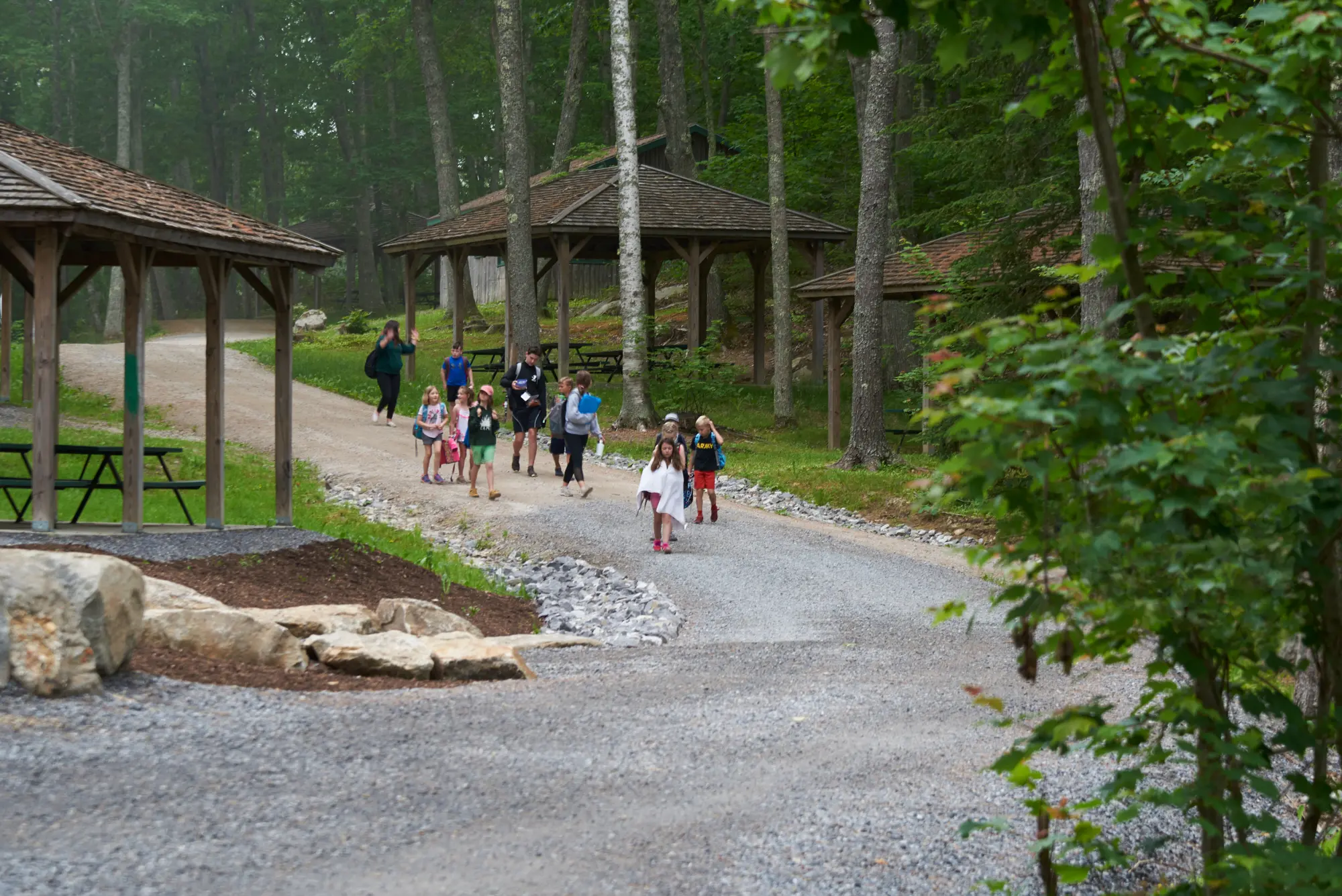 Approach to bathhouse