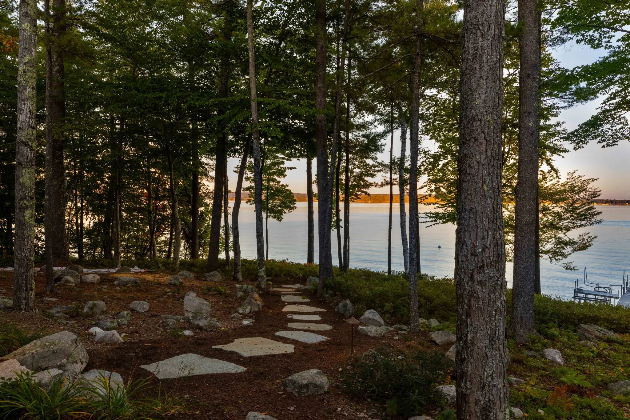 Path to dock at Mystic Cove