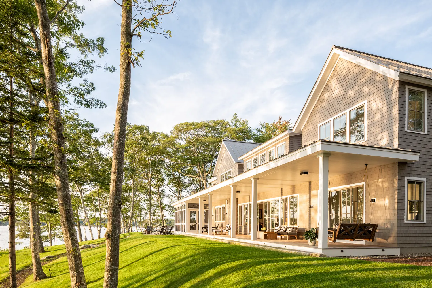 A side profile of a coastal Maine home