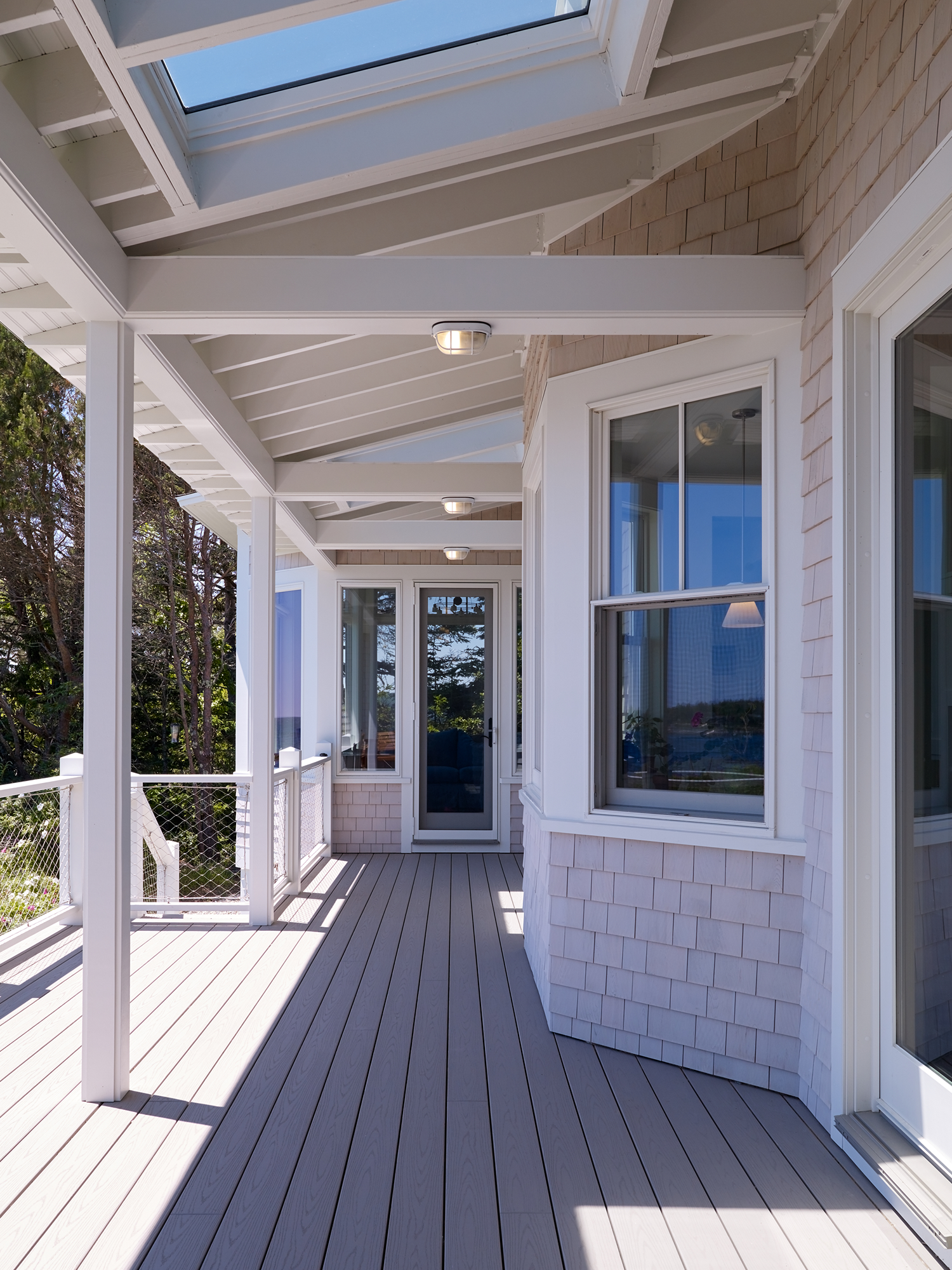 View of porch at Fish Point