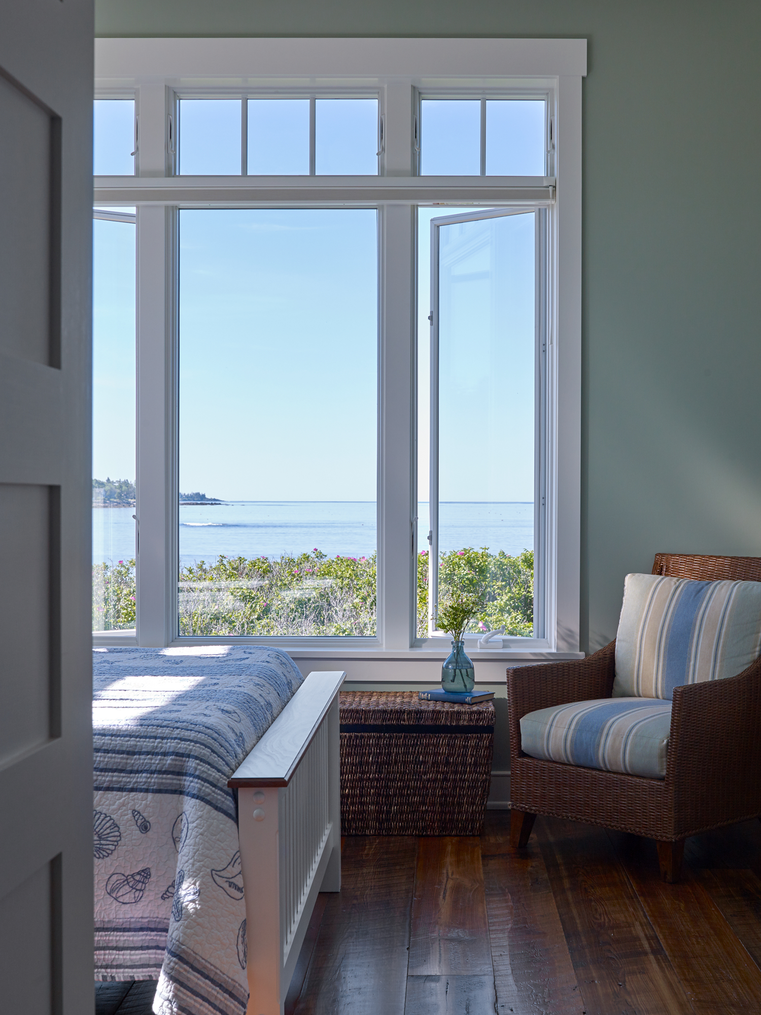 View of bedroom with view of Fish point