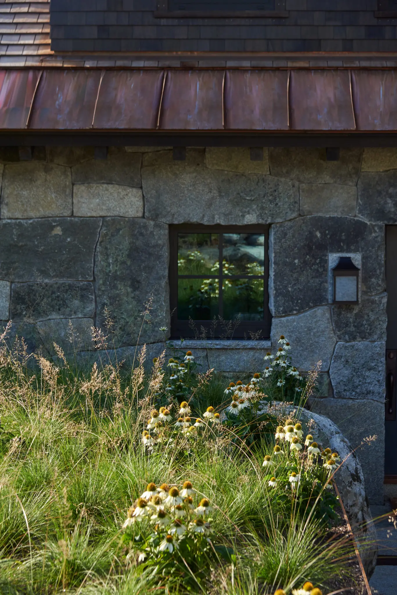 Stoneview Spa entrance and metal roof