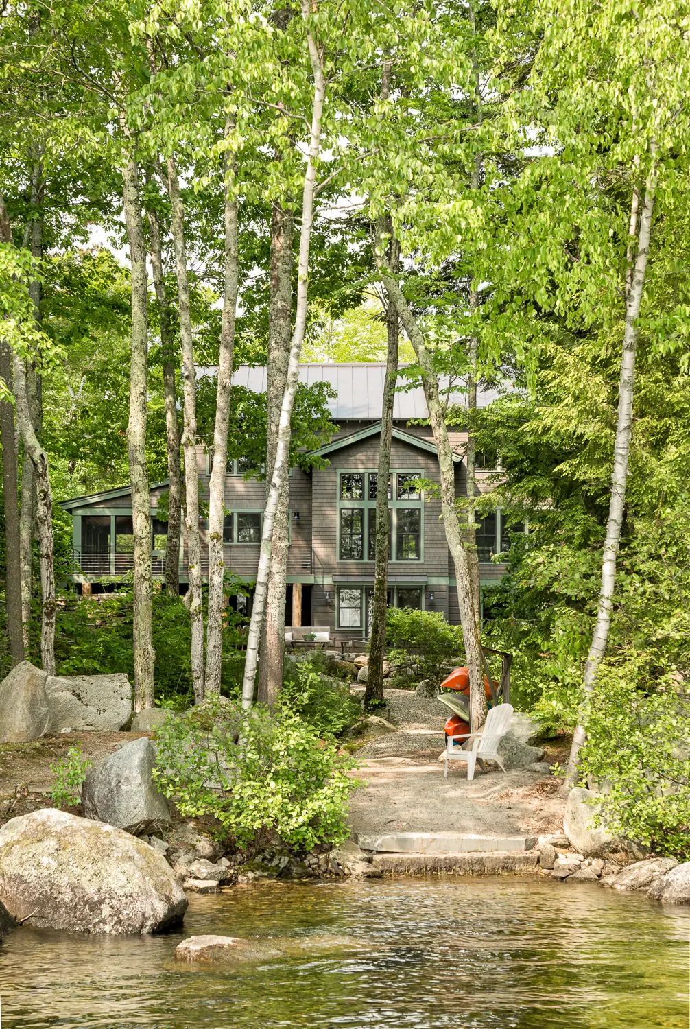 View of path from house at Simonson property