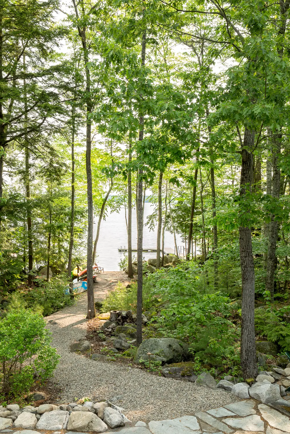 View of path to lake sore